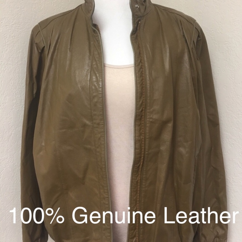 Vintage Brown Leather Jacket
